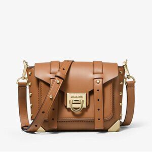 MK Manhattan Small Leather Crossbody Bag